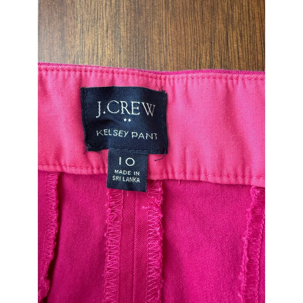 J. Crew Women's Pink Wide Leg Business Kelsey Pant Size 10 - Picture 4 of 6